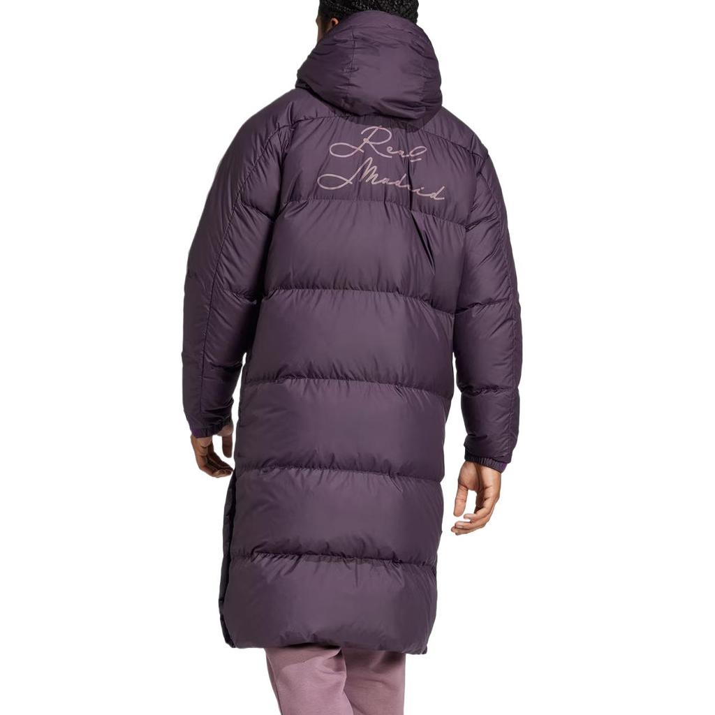 adidas Real Madrid SEASONAL DOWN COAT Down Jacket Men's Dark Purple IT3783