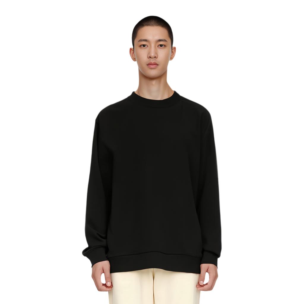 Burberry Logo Embossed Cotton Crewneck Sweatshirt 80509411-BK