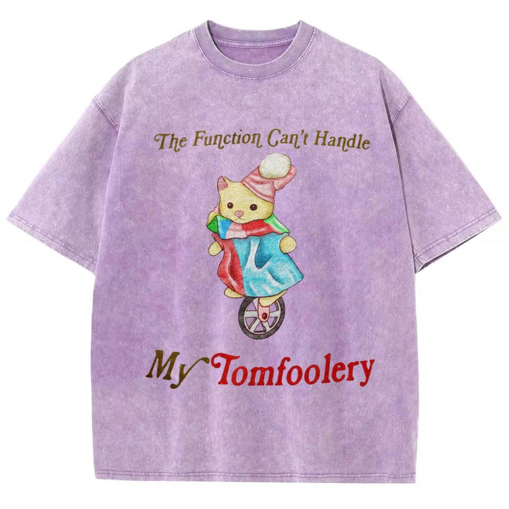 Summer Cartoon Bear Print Women's T-Shirt Wash Oversized Short Sleeve Couple Y2K Sweetheart Casual Top