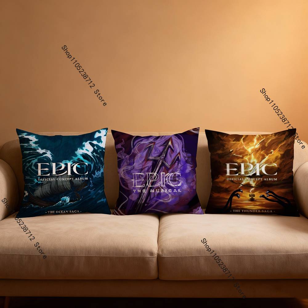 Music E-Epic The Musical Pillow Case For Sofa Decor Car Office Room Printing Cushion Cover Decorations and Protector