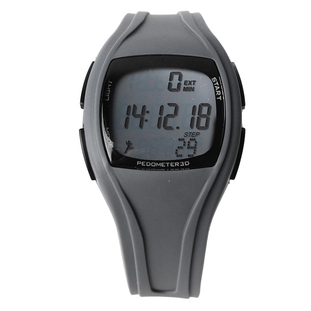 Men Sports Waterproof Watch Multifunctional Stopwatch Calendar Alarm LED Digital Watch for Outdoor Gray