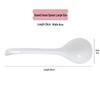 White Ceramic Long-Handle Ladle - Scratch-Resistant, Large Soup Spoon for Commercial and Household Use