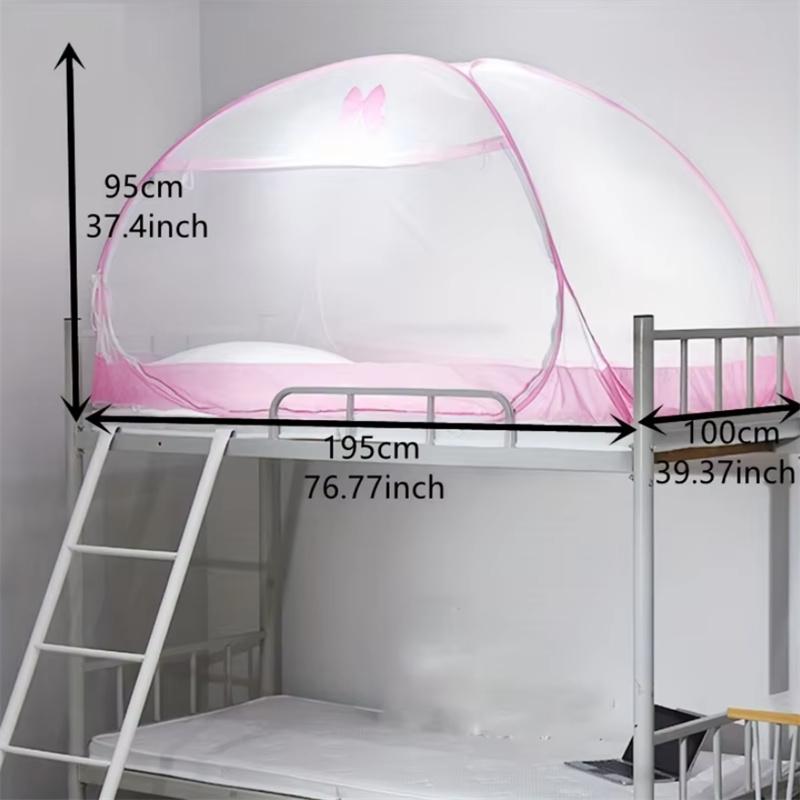1M Student Dormitory Bunk Bed Free Install Yurt Mosquito Net Full Bottom Anti-fall Child Mosquito Net Summer Home Mosquito Net