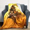1pc Mortal Kombat Blanket Lightweight Flannel Throw For Sofa, Bed, Travel, Camping, Livingroom, Office, Couch, Chair, And Bed