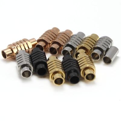 Stainless Steel Strong Magnetic Clasps for 3 4 5 6 8 Mm Leather Bracelet Necklace End Clasp Connectors for DIY Jewelry Making