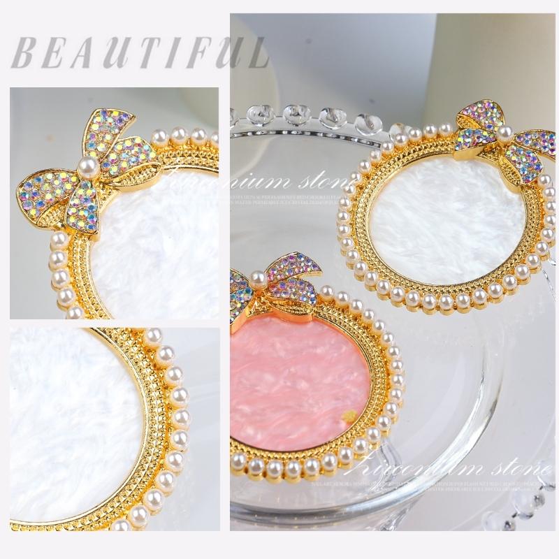 Resin Nail Art Palette,Nail Art Painting Mixed Color Palette Bows Nail Gel Color Makeup Display Board Nail Art Tool