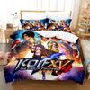 3d Printing Anime The King Of Fighter Bedding Set Boys Girls Twin Queen Size Duvet Cover Pillowcase Bed Kids Adult Home Textile