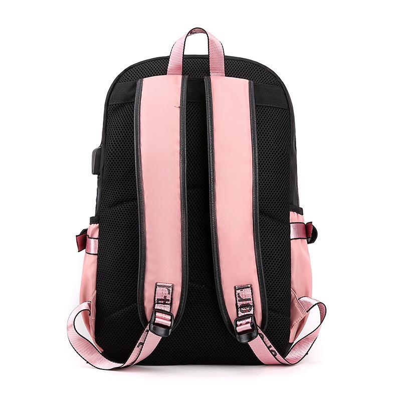 Sun Man Ghost Destroy Peripheral Backpack Large Capacity Teen Student School Bag USB Interface Computer Bag Travel Bag