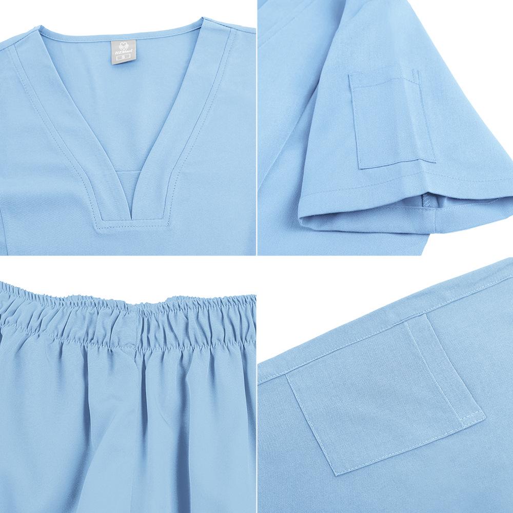 Oral Health Dental Clinic Short Sleeve Scrub Top
