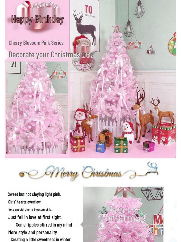 Christmas Tree Set with Window Decorations (60cm, 1.2m, 1.5m, 1.8m, 2.1m)