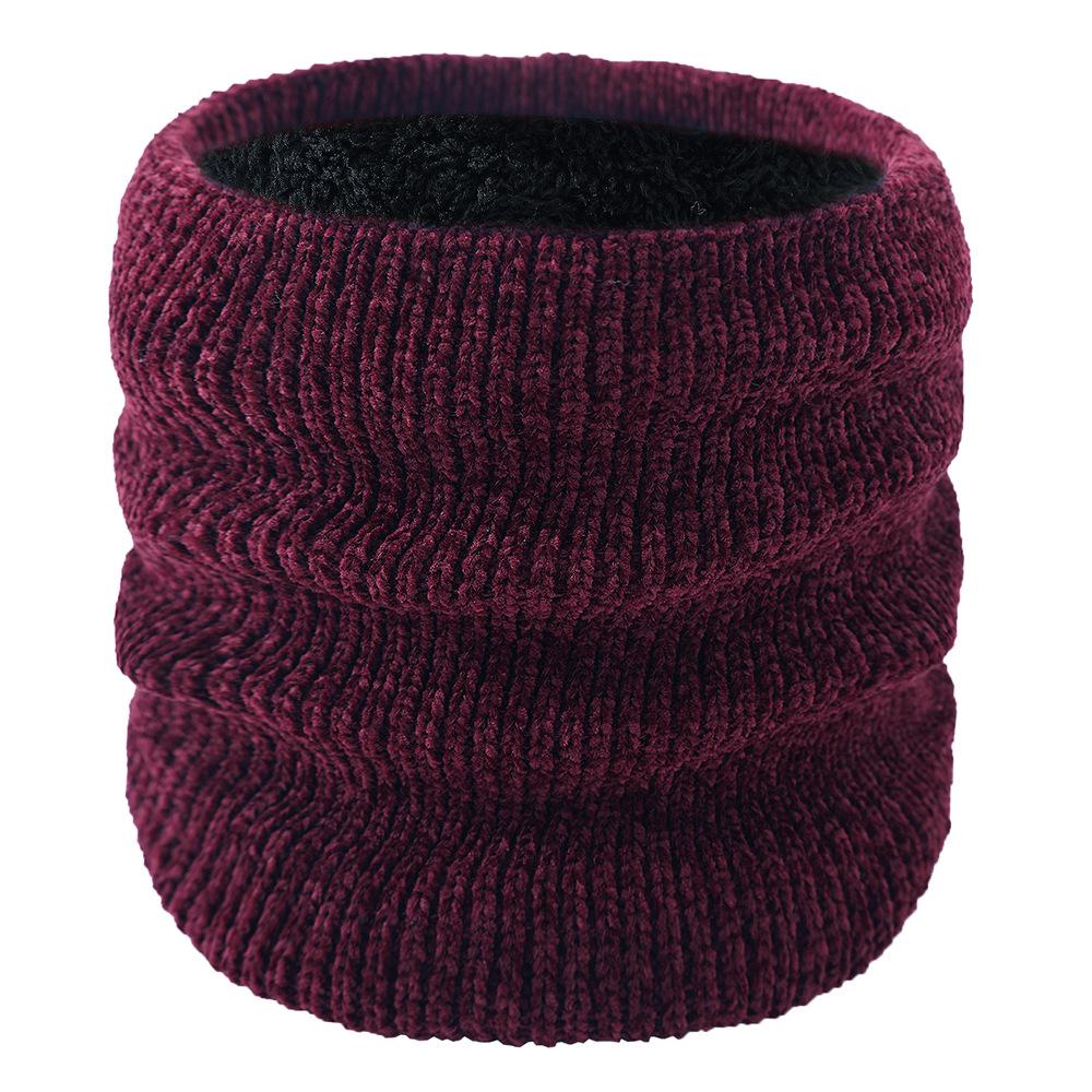 Unisex Thickened Velvet Chenille Neck Warmer and Head Cover