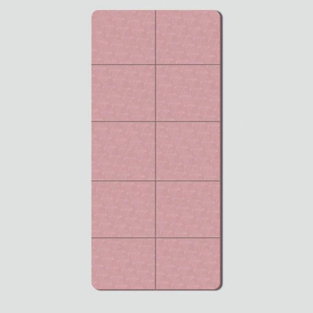 

TPE Gymnastics Mat Grey Purple Pink Yoga Meditation Pad Pilates Pilates Gymnastics Mat Men Women 183x61x0.4cm рожевий