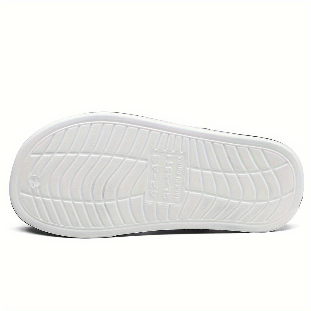 Sandale pentru bărbați, de culoare uni, cu vârf deschis, respirabile, comode, antiderapante, durabile, EVA, anti-miros, papuci de vară pentru mers pe plajă