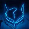 LED Golden Fox Mask Masquerade Party Halloween Birthday Christmas Dance Festival Cosplay Fox Mask LED Steampunk Style Kabuki Mas
