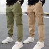 Boys' 2025 Spring/Autumn Workwear Style Casual Long Pants