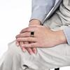 European and American Minimalist Geometric Seal Titanium Steel Ring Mens Cool Style