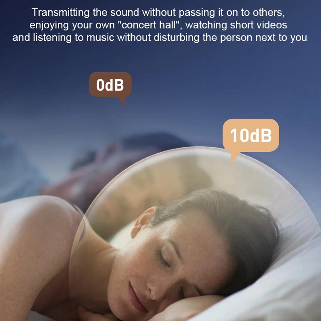 Csontvezetős Párna Hangszóró 10 Nyugtató Hanggal Bluetooth Párna Alatti Hangszóró Sztereó Basszus Fehér Zaj Időzítővel Alváshoz