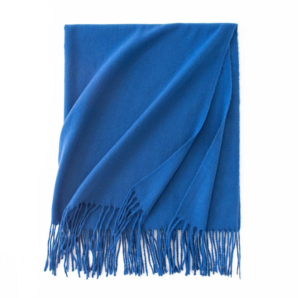Cashmere Feel Solid Color Women's Imitation Cashmere Scarf Spring Atmosphere Korean Style Versatile Mid Length Shawl Scarf
