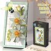 Educational Science And Education Building Block Toys 115 Series 16 Building Block Flower Table Home Mural Ornament Assembly