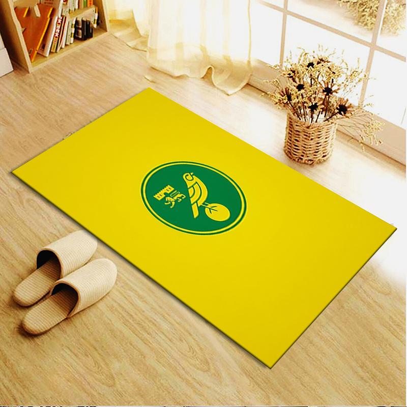 Norwich City FC Carpet Rug for Living Room Bedroom Home Sofa Decoration,Kids Play Non-slip Floor Mat