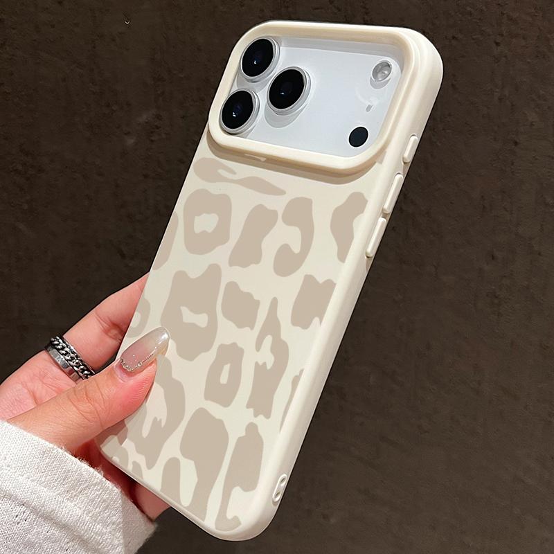 Leopard Pattern Candy Silicone Phone Case For iPhone 17 16 15 14 13 12 11 Pro Max Plus Air Shockproof Soft TPU Bumper Back Cover