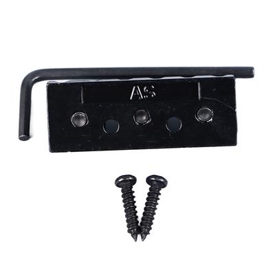 E-Gitarrensattel 42mm Länge Metall Gitarrensaiten Klemm-Sattel mit Schrauben und Schlüssel