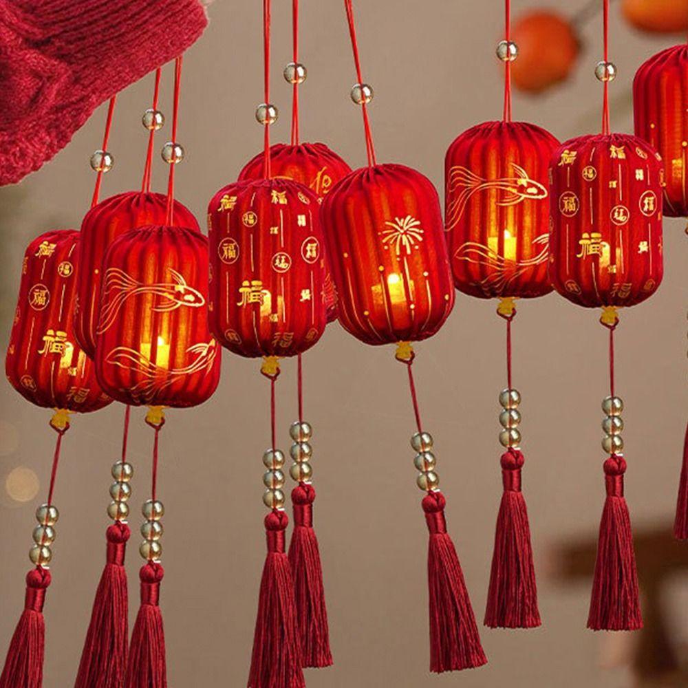 Chinese Style DIY Handheld Lantern 2026 Horse Year Lantern Hanging Ornament Spring Festival