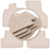 PREMIUM Beige Floor Mats For: Volkswagen Golf VIII eTSI Alltrack, Hatchback, Station Wagon, Variant 2020-