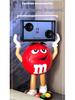 Doraemon Large Cute Cartoon Toy - Yellow, Orange, Red Bean Figure Doll for Home Decor