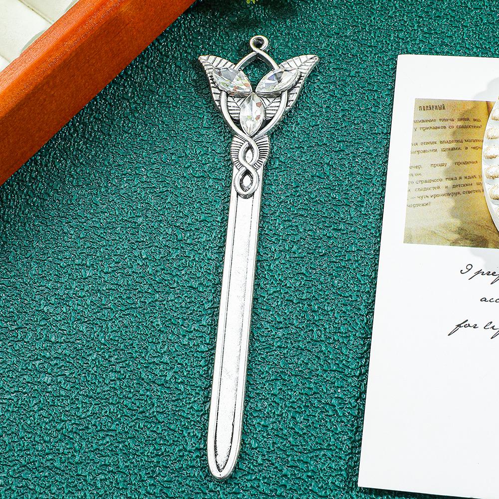 Elegant Power Ring Hairpin Bookmark: The Perfect Gift for Book Lovers, Lovers, and Friends.