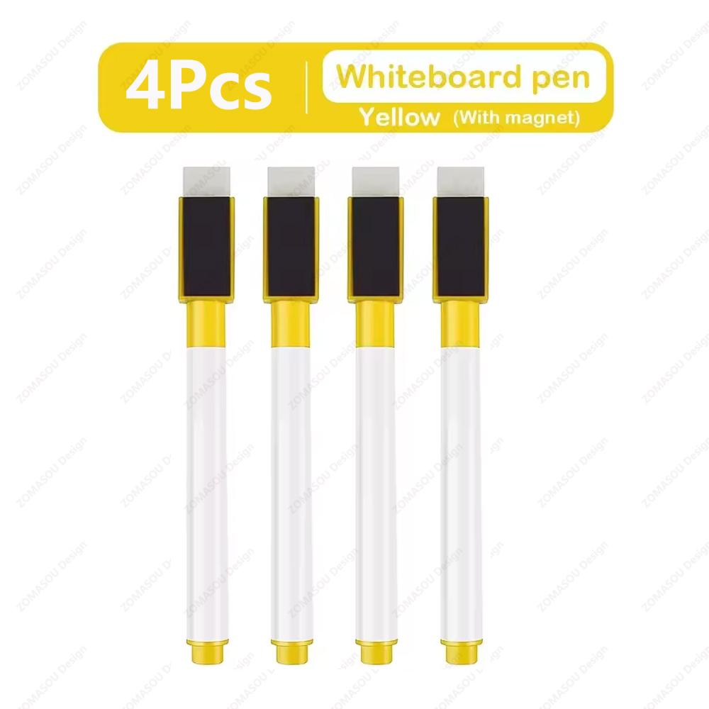 48-1Pcs Magnetic Erasable Whiteboard Pen Color Options Numbering Stationery Office Teaching Supplies for Student Blackboard Note
