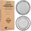 2 Pack ONE-PIECE 316 Surgical Stainless Steel Sprouting Lids for Wide Mouth Mason Jar (Ball Kerr) - One-Piece- Strainer Mesh Lids - Rust-Proof