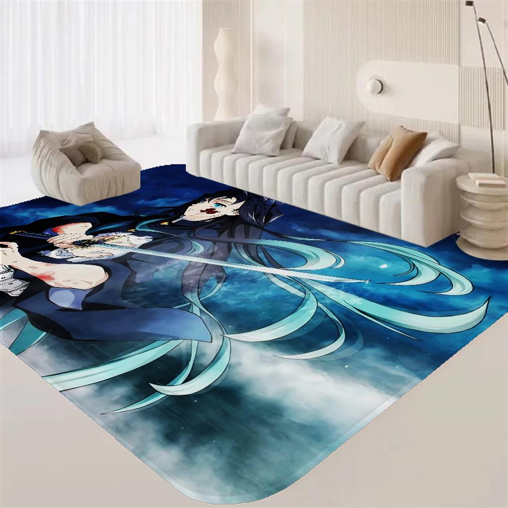 Alfombra de Pasillo Anime Muichiro T-tokito Lavable Antideslizante Alfombra de Área para Sofá y Sillas de Sala de Estar Felpudo de Cocina Alfombra de Área