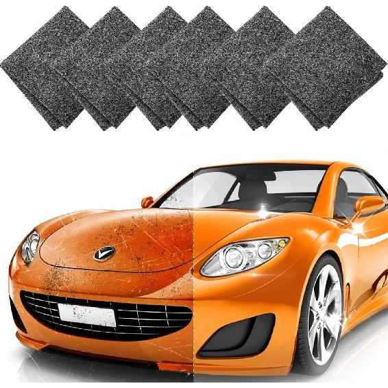 

Ткань Nano Flash для автомобильных царапин, 6 блоков Magic Car, ткань для удаления царапин для автомобиля, образец для ремонта поверхности