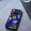 Mandala Flower Phone Case Tempered Glass For IPhone 17 13 14 16 12 15 11 Pro Max Plus Mini X XR SE2020 Coque