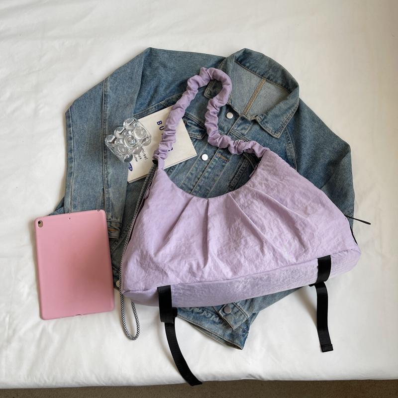 Nyl Solid Color Zipper Large Capacity Simple Hobos Shoulder Bags 2026 High Quality Daily Commute Casual Ccise Crossbody Bags