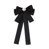 Black Memorial Black Bow Brooch Fabric Bowknot Bowtie Necktie New Shirt Collar Pins  Women