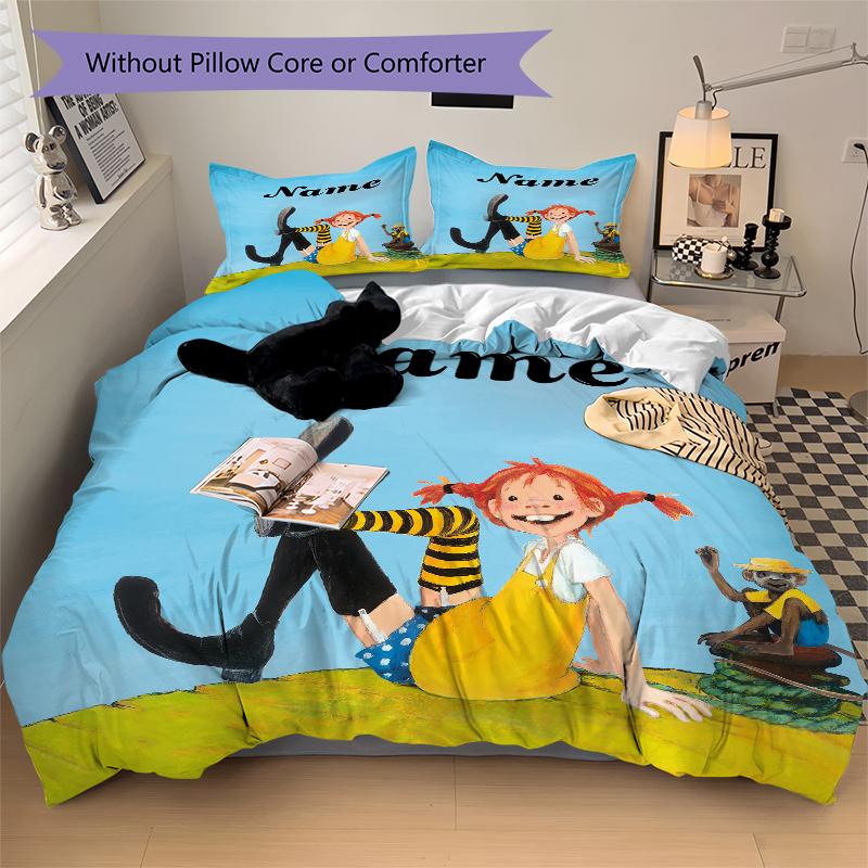 Custom Textile Fantasy World Bedding 3 Piece Set HD Print Duvet Cover Pillowcases for Teens Adult Bedroom Decoration