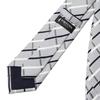 [Fortuna Tokyo] Necktie 09. Sacred Nishijin-ori Necktie Men's FT-T09 Gray Blade Width 8cm Length 142cm