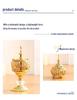 Middle Eastern Lace Metal Incense Burner - Fashionable Sandalwood Ornament for Home Decor