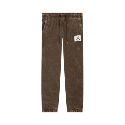 Solid Color Logo Elastic Waist Drawstring Casual Pants Men Bottoms Khaki DR3090-385