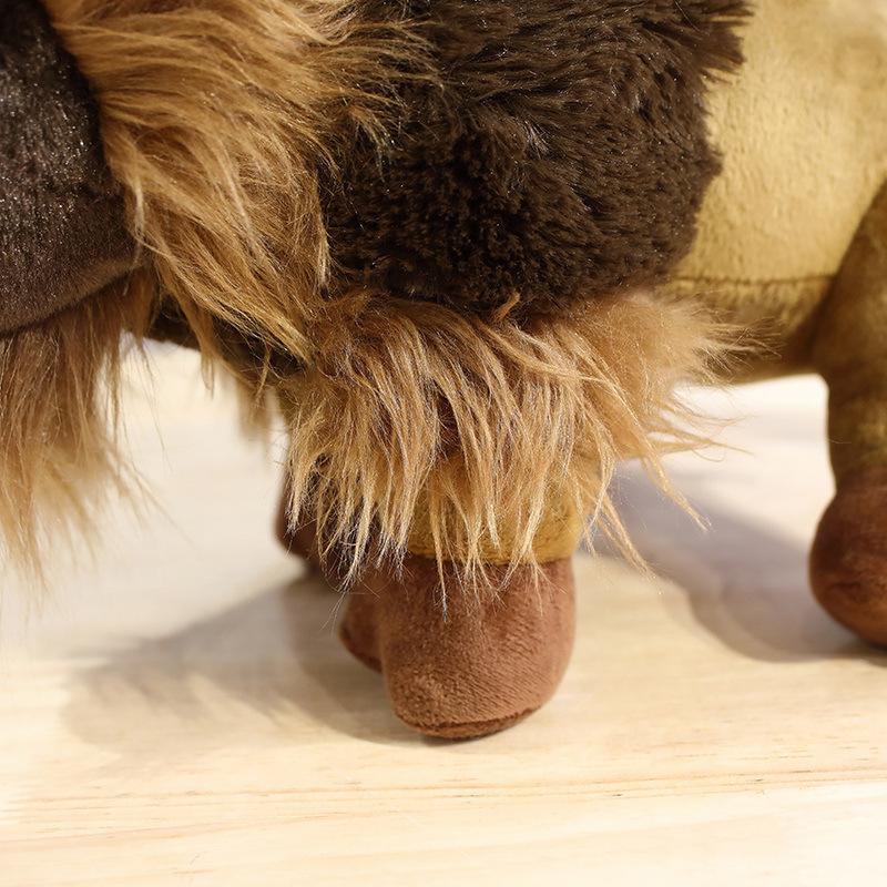 Simulated Buffalo North American Buffalo Doll Grassland Animal Plush Doll