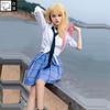 Kitagawa Marin Cosplay Anime Min Klesdrakt Darling Kitagawa Marin Cosplay Kostyme Kjoler Skoleuniform Parykk Øredobber Dress Jenter