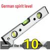 German High-Precision Aluminum Mini Spirit Level for Home and Construction