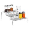 Metal Kitchen Shelf for Countertop, Shelf for Cabinet, Multi-tiered Organizer Stand