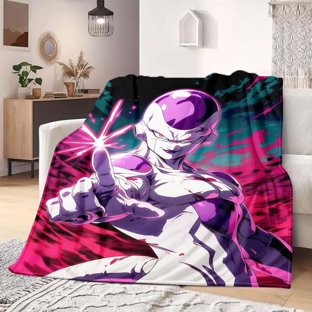 Frieza Print Blanket Warm Comfortable Flannel Blanket Suitable for Bedrooms,Sofas, Beds,Chairs,Travel 36