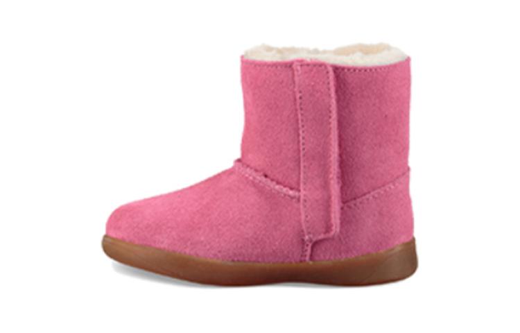 UGG Keelan Hook and Loop Fleece Lined Snow Boots Pink Children Aged 3 7 Years Old 1096089T-PAZ 22
