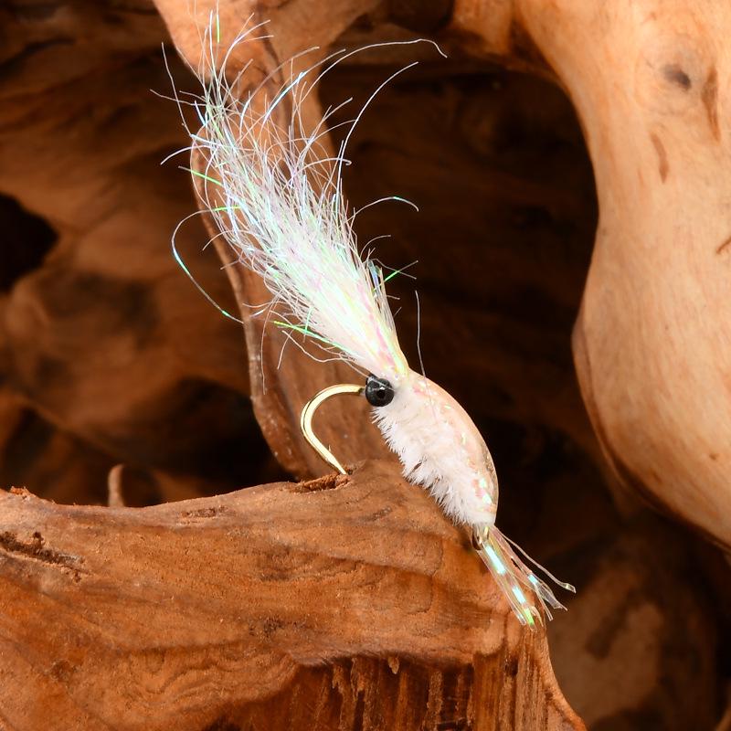 Ice Silk Shrimp Hook Fly Fishing Lure Set for Bass, Mackerel, and Aspius