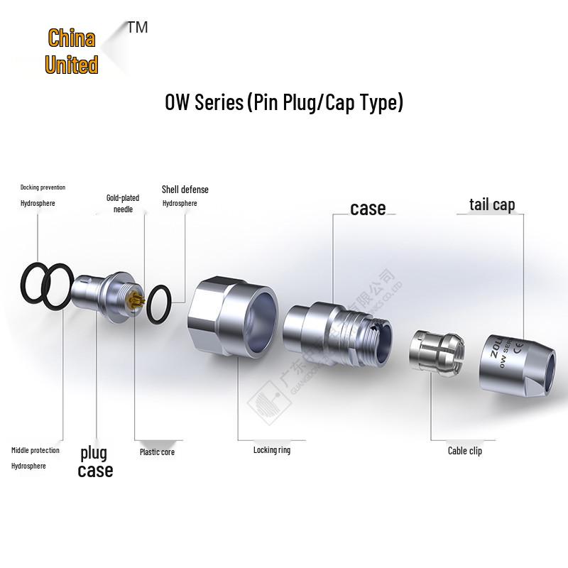 Zhonglian W Aviation Plug Metal Shell IP68 Waterproof Push-Pull Connector for New Energy.