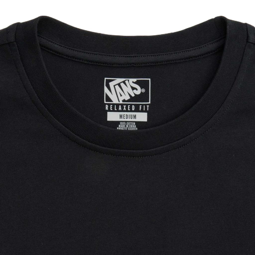 Vans X Yusuke Hanai Collaboration Round Neck Printed Long Sleeve T-Shirt Unisex Tops VN000SPSBLK